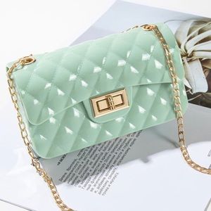 Small Mint Green Bubble Purse